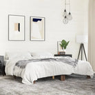 Bedframe met multiplex lattenbodem van bewerkt hout voor stevige slaap - bruin eikenkleur / 160 x 200 cm - Bedden &