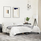 Bedframe met multiplex lattenbodem van bewerkt hout voor stevige slaap - Zwart / 180 x 200 cm - Bedden & bedframes