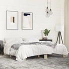 Bedframe met multiplex lattenbodem van bewerkt hout voor stevige slaap - Sonoma eiken / 180 x 200 cm - Bedden &