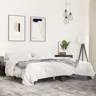 Bedframe met multiplex lattenbodem van bewerkt hout voor stevige slaap - Zwart / 200 x 200 cm - Bedden & bedframes