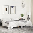 Bedframe met multiplex lattenbodem van bewerkt hout voor stevige slaap - Grijs sonoma / 180 x 200 cm - Bedden &