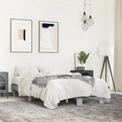 Bedframe met multiplex lattenbodem van bewerkt hout voor stevige slaap - Grijs sonoma / 120 x 200 cm - Bedden &