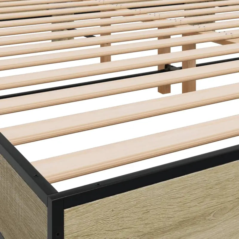 Bedframe met multiplex lattenbodem van bewerkt hout voor stevige slaap - Bedden & bedframes
