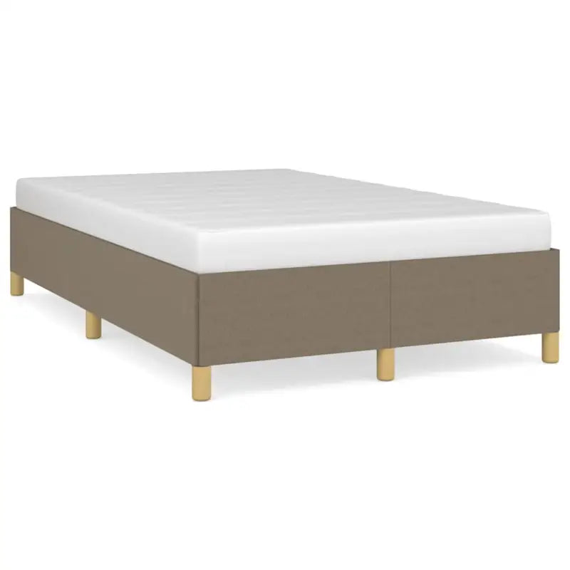 Bedframe met multiplex lattenbodem voor een comfortabele slaapervaring - Taupe / 120 x 190 cm / 35 cm - Bedden &