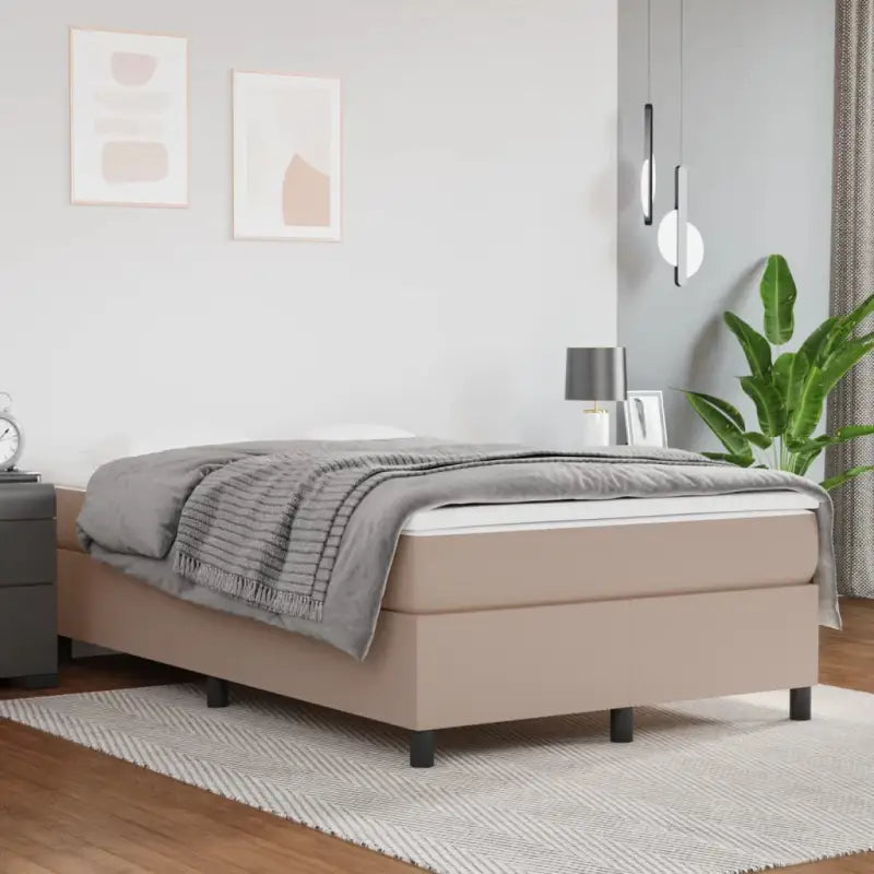 Bedframe met multiplex lattenbodem voor een comfortabele slaapervaring - Cappuccino / 120 x 200 cm / 35 cm - Bedden &