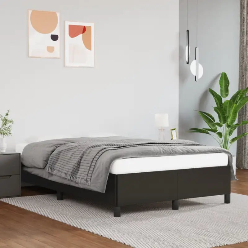 Bedframe met multiplex lattenbodem voor een comfortabele slaapervaring - Zwart / 120 x 190 cm / 33.5 cm - Bedden &
