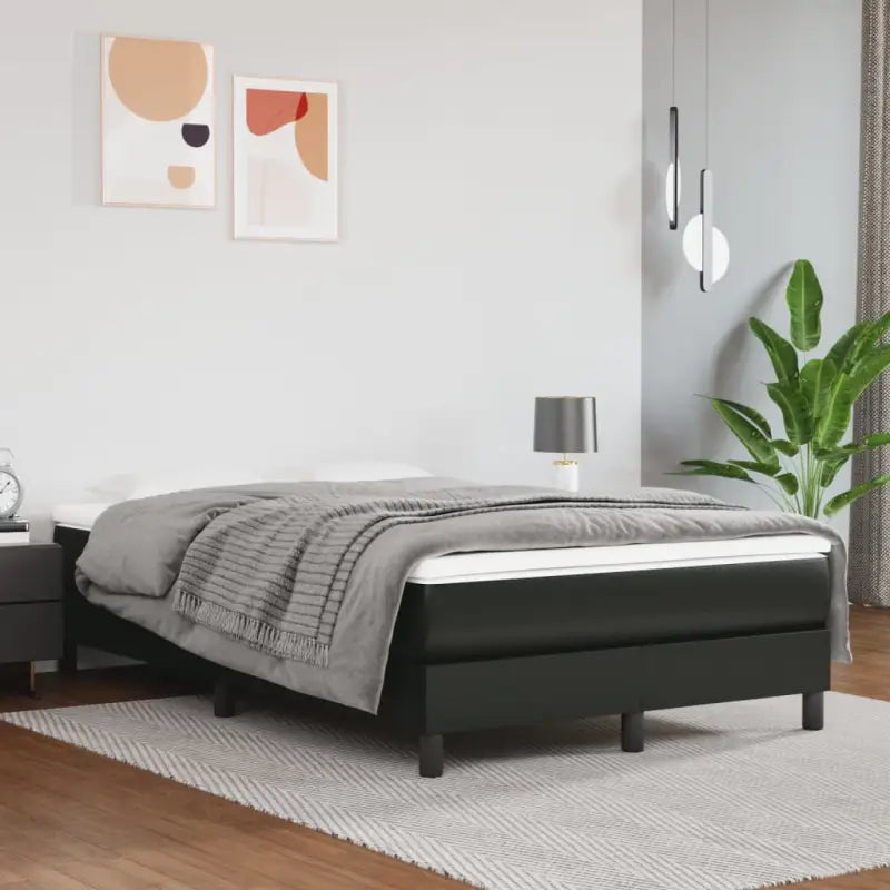 Bedframe met multiplex lattenbodem voor een comfortabele slaapervaring - Zwart / 120 x 200 cm / 25 cm - Bedden &