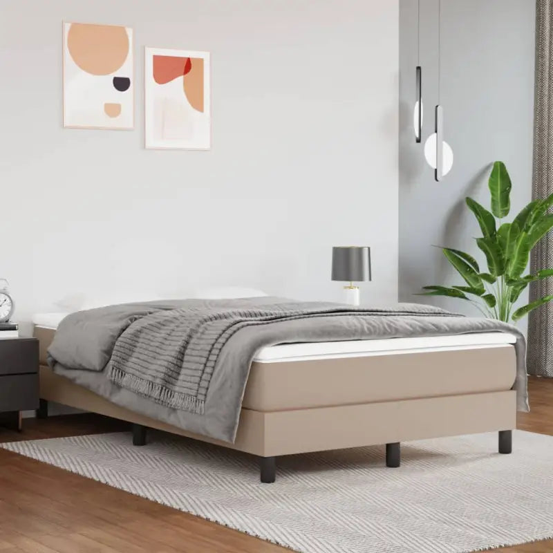 Bedframe met multiplex lattenbodem voor een comfortabele slaapervaring - Cappuccino / 120 x 200 cm / 25 cm - Bedden &