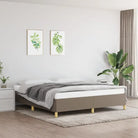 Bedframe met multiplex lattenbodem voor een comfortabele nachtrust - Taupe / 180 x 200 cm / 35 cm - Bedden & bedframes