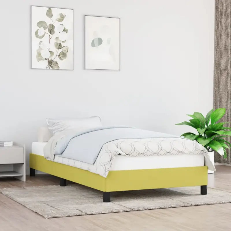 Bedframe met multiplex lattenbodem voor een stevige ademende slaapplaats - Groen / 90 x 200 cm / 25 cm - Bedden &