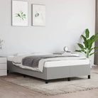 Bedframe met multiplex lattenbodem voor een stevige ademende slaapplaats - Lichtgrijs / 120 x 200 cm / 35 cm - Bedden &