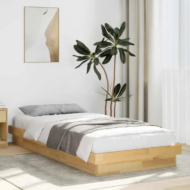 Bedframe van massief eikenhout voor een goede nachtrust - 90 x 200 cm - Bedden & bedframes