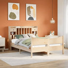 Bedframe van massief grenenhout met extra opbergruimte - Naturel / 140 x 200 cm - Bedden & bedframes
