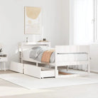 Bedframe van massief grenenhout met opbergruimte voor elke slaapkamer - Wit / 100 x 200 cm - Bedden & bedframes