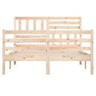 Bedframe van massief grenenhout met tijdloos ontwerp voor slaapkamer - Bedden & bedframes