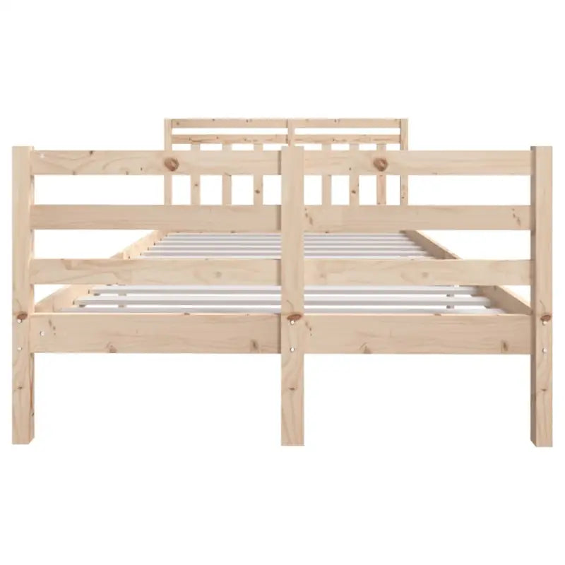 Bedframe van massief grenenhout met tijdloos ontwerp voor slaapkamer - Bedden & bedframes