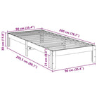 Bedframe van massief grenenhout met voorgeboorde gaten voor een goede nachtrust - Bedden & bedframes