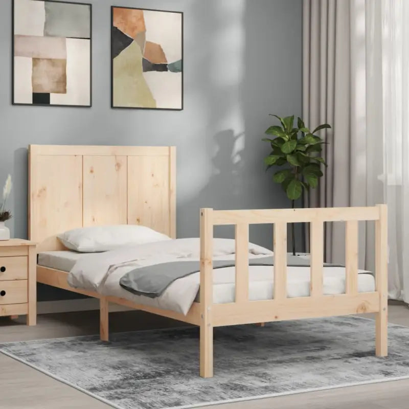 Bedframe van massief grenenhout voor een comfortabele slaapkamer - Bedden & bedframes