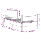 Bedframe van massief grenenhout voor een stabiele en duurzame slaapplaats - Bedden & bedframes