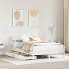 Bedframe van massief grenenhout voor een stabiele en duurzame slaapkamer - Wit / 140 x 200 cm - Bedden & bedframes