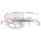 Bedframe van massief grenenhout voor een stabiele nachtrust - Bedden & bedframes