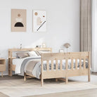 Bedframe van massief grenenhout voor een stabiele nachtrust - Naturel / 120 x 190 cm - Bedden & bedframes