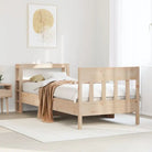 Bedframe van massief grenenhout voor een stabiele nachtrust - Naturel / 75 x 190 cm - Bedden & bedframes