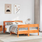Bedframe van massief grenenhout voor een stabiele nachtrust - Wasbruin / 135 x 190 cm - Bedden & bedframes