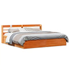 Bedframe van massief grenenhout voor een stabiele nachtrust - Wasbruin / 180 x 200 cm - Bedden & bedframes