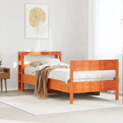 Bedframe van massief grenenhout voor een stabiele nachtrust - Wasbruin / 100 x 200 cm - Bedden & bedframes