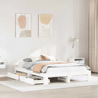 Bedframe van massief grenenhout voor een stabiele nachtrust - Wit / 140 x 190 cm - Bedden & bedframes
