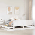 Bedframe van massief grenenhout voor een stabiele nachtrust - Wit / 160 x 200 cm - Bedden & bedframes