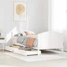Bedframe van massief grenenhout voor een stabiele nachtrust - Wit / 75 x 190 cm - Bedden & bedframes