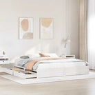 Bedframe van massief grenenhout voor een stabiele slaapbasis - Wit / 200 x 200 cm - Bedden & bedframes