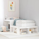 Bedframe van massief grenenhout voor een stabiele slaapervaring - Wit / 75 x 190 cm - Bedden & bedframes