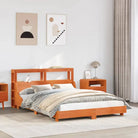 Bedframe van massief grenenhout voor een stabiele slaapkamer basis - Wasbruin / 120 x 190 cm - Bedden & bedframes