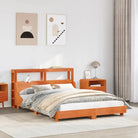 Bedframe van massief grenenhout voor een stabiele slaapkamer basis - Wasbruin / 140 x 190 cm - Bedden & bedframes