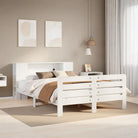 Bedframe van massief grenenhout voor een stevige en duurzame slaapplaats - Wit / 120 x 190 cm - Bedden & bedframes