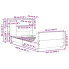 Bedframe van massief grenenhout voor stabiele en duurzame slaapruimte - Bedden & bedframes
