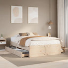 Bedframe van massief grenenhout voor stevige en duurzame slaapcomfort - Naturel / 140 x 190 cm - Bedden & bedframes