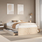 Bedframe van massief grenenhout voor stevige en duurzame slaapcomfort - Naturel / 140 x 200 cm - Bedden & bedframes