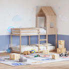 Bedhuisje met open zijdeur van massief grenenhout voor kinderkamers - Naturel / 60 x 89 x 134.5 cm - Accessoires