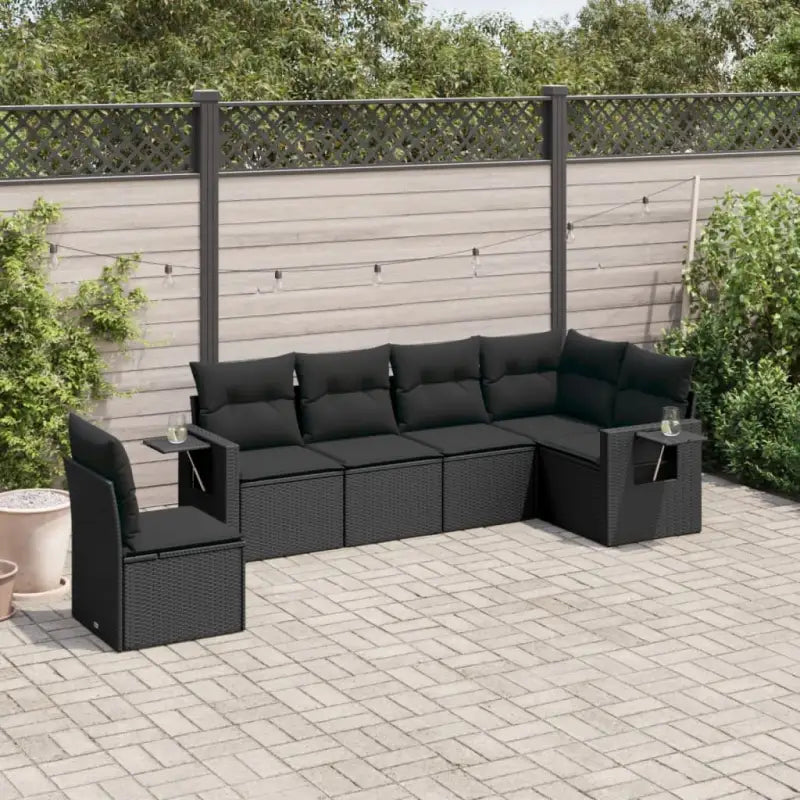 Beige loungeset met gepoedercoat staal en waterdichte tas voor tuin of terras - Zwart / Zonder tafel - Tuinsets