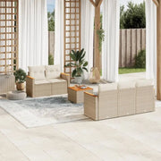 Beige loungeset met waterdichte tas en gepoedercoat staal voor buiten - Tuinsets