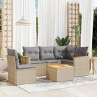 Beige loungeset met waterdichte tas en gepoedercoat staal voor buiten - Tuinsets