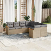Beige loungeset met waterdichte tas en gepoedercoat staal voor tuin - Tuinsets