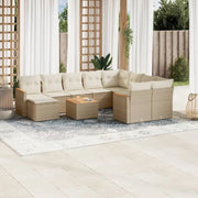 Beige materiaal loungeset met gepoedercoat staal en afmetingen voor tuin - Tuinsets