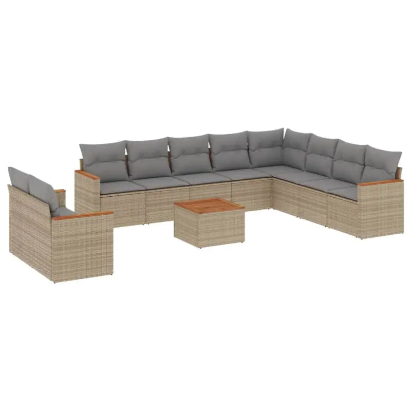 Beige materiaal loungeset met gepoedercoat staal en waterdichte tas - Tuinsets