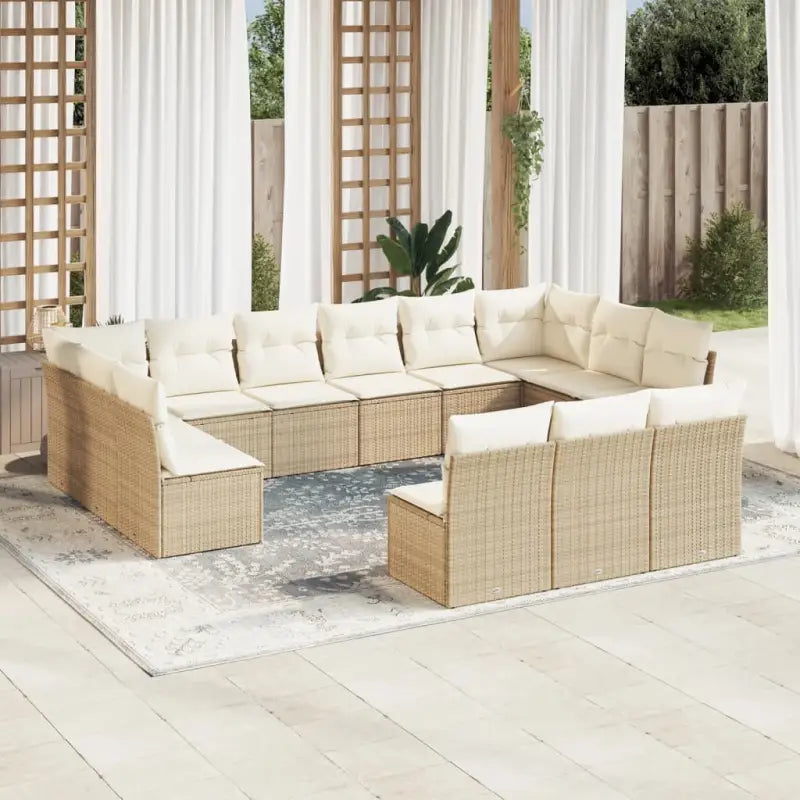 Beige tuinset met waterdichte tas en gepoedercoat staal voor buitengebruik - beige en crèmekleurig / Zonder tafel