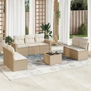 Beige tuinset van gepoedercoat staal met comfortabele afmetingen - Tuinsets